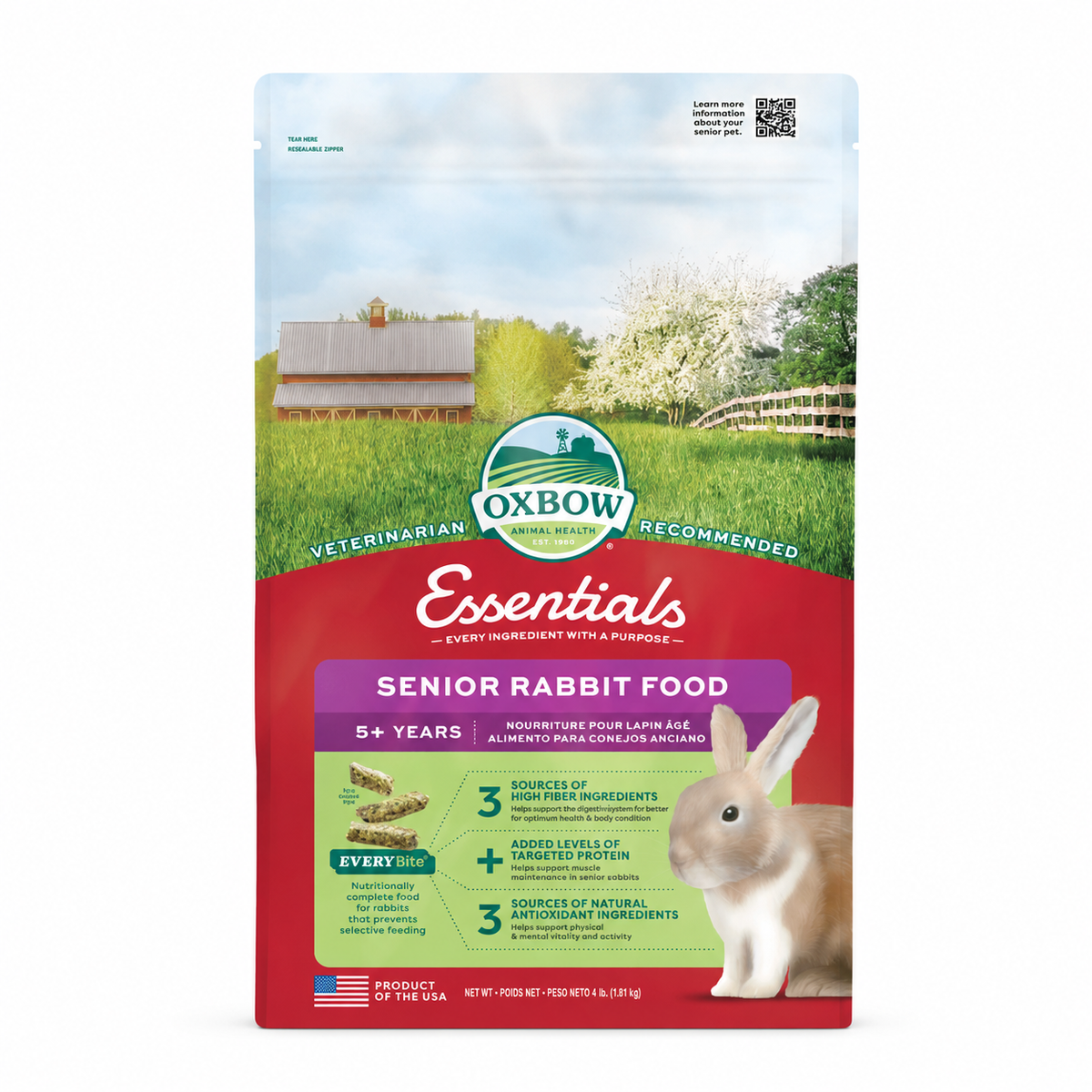 Oxbow Essentials Senior Rabbit Food