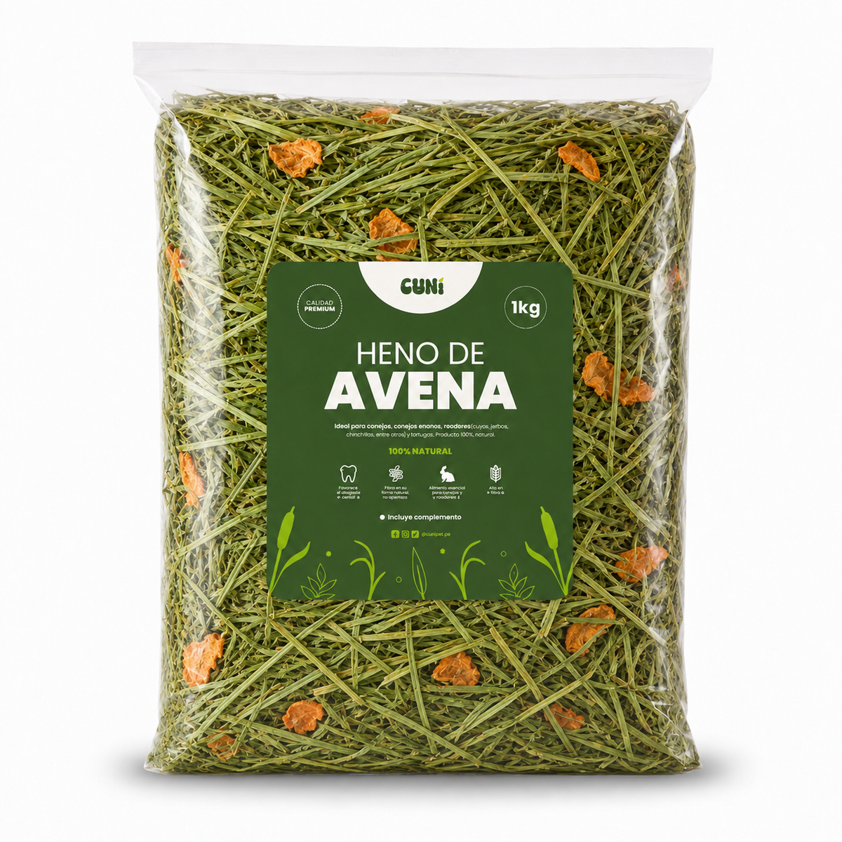 Heno de Avena con Chips de Zanahoria